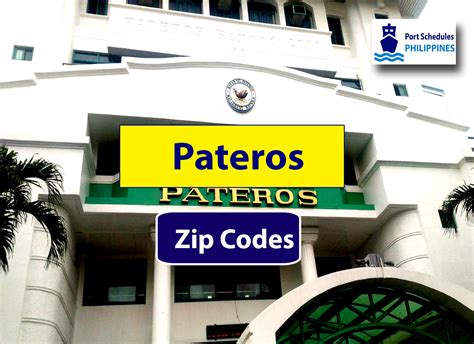 pateros manila zip code|Complete List of Pateros ZIP Codes: Metro Manila .